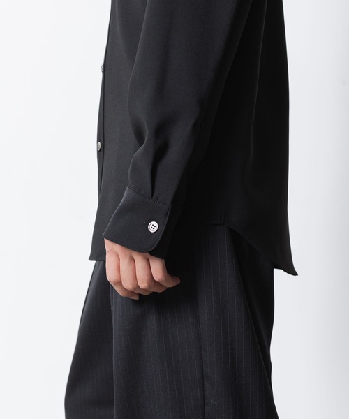 ATTACHMENT(アタッチメント)の「PE コンパクトツイル バンドカラードレスシャツ / PE COMPACT TWILL BAND COLLAR DRESS SHIRT(シャツ/ブラウス・メンズ・ブラック/ホワイト/グレー・1/2/3/4)」の18枚目の写真
