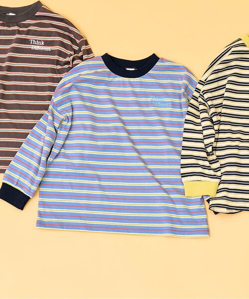 BREEZE（ブリーズ）の「【WEB限定】マルチボーダーTシャツ（Tシャツ