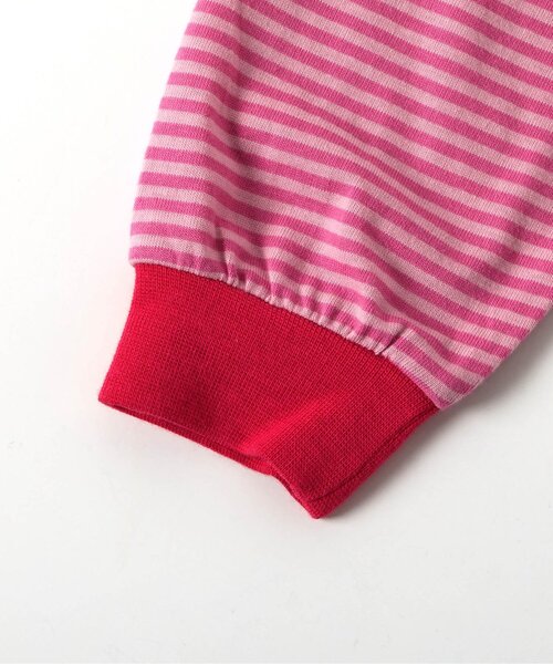 BREEZE（ブリーズ）の「【WEB限定】マルチボーダーTシャツ（Tシャツ/カットソー・キッズ・サックスブルー/ブラック/オフホワイト/グリーン/ピンク・150/90/100/110/120/130/140/80）」の14枚目の写真