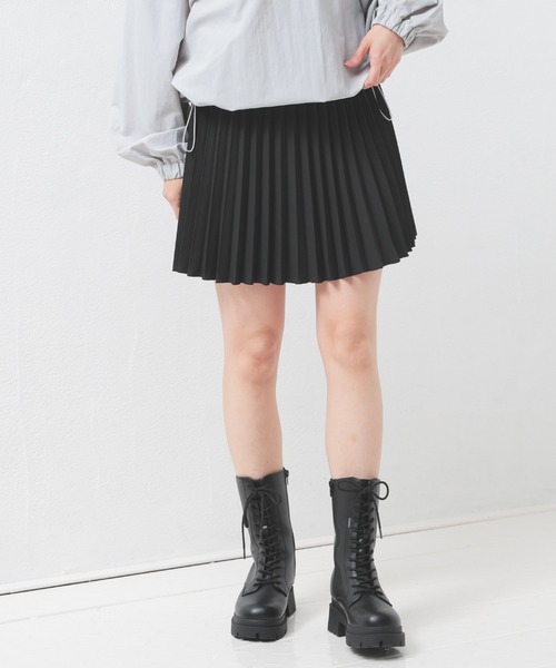 Honeys（ハニーズ）の「ミニプリーツスカート（スカート・レディース・ブラック/杢グレー・SS/S/M/L/LL）」の6枚目の写真