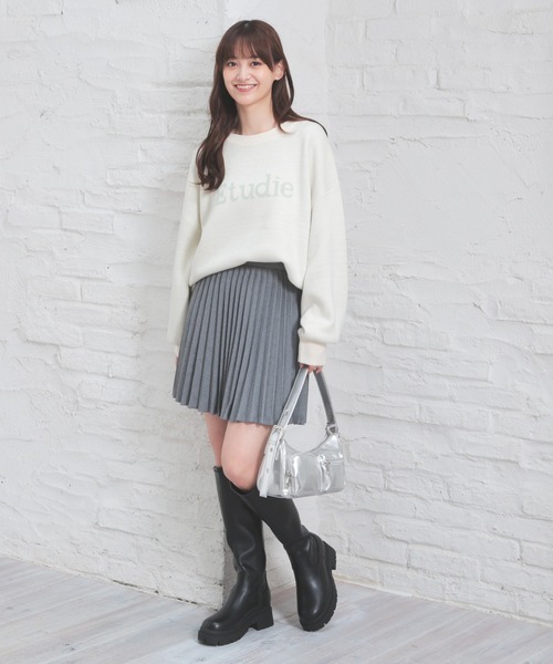 Honeys（ハニーズ）の「ミニプリーツスカート（スカート・レディース・ブラック/杢グレー・SS/S/M/L/LL）」の7枚目の写真