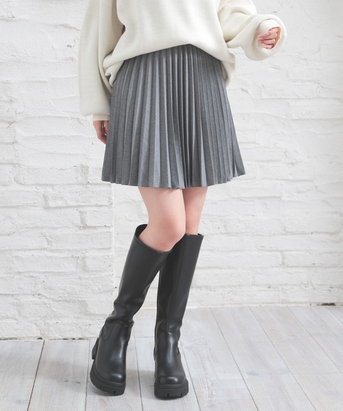 Honeys（ハニーズ）の「ミニプリーツスカート（スカート・レディース・ブラック/杢グレー・SS/S/M/L/LL）」の11枚目の写真