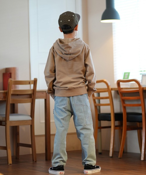 NEW ERA（ニューエラ）の「NEW ERA/ニューエラ キッズ パーカー Youth スウェット プルオーバーフーディー Box Logo 14325129/14325130（パーカー・キッズ・ベージュ/ブラック・140cm/150cm/160cm/130cm）」の9枚目の写真