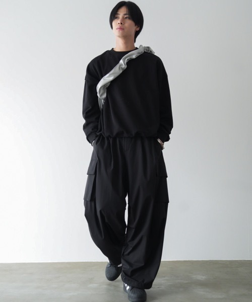 【定価30,800円】 新品 ラッセルノ クルーネックスウェット　黒 長州力 x Russeluno】CREWNECK(BLACK) | ENTITLED OPINIONS CLUB