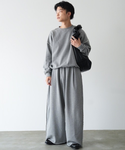 Design crew neck sweatshirt / デザインクルーネックスウェット
