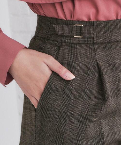 index（インデックス）の「◆サイドベルト付きストレッチテーパードパンツ【洗濯機洗い可/イージーアイロン/防シワ】（その他パンツ・レディース・グレー/チャコールグレー/ネイビー・42/36/38/40）」の20枚目の写真