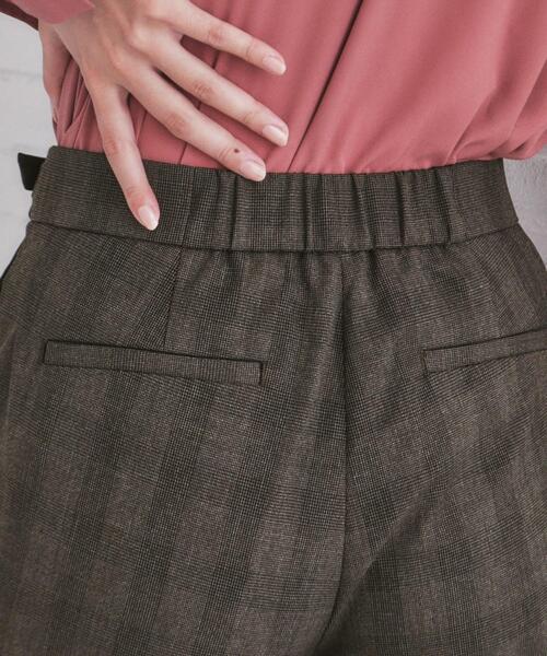 index（インデックス）の「◆サイドベルト付きストレッチテーパードパンツ【洗濯機洗い可/イージーアイロン/防シワ】（その他パンツ・レディース・グレー/チャコールグレー/ネイビー・42/36/38/40）」の21枚目の写真