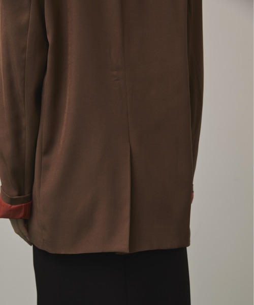 Solace（ソレイス）の「インサイドカラーテーラードジャケット（テーラードジャケット・レディース・ブラウン/グレー・FREE）」の9枚目の写真