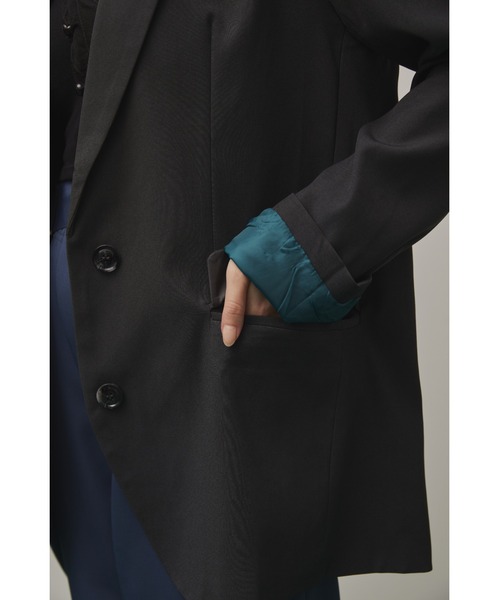 Solace（ソレイス）の「インサイドカラーテーラードジャケット（テーラードジャケット・レディース・ブラウン/グレー・FREE）」の6枚目の写真