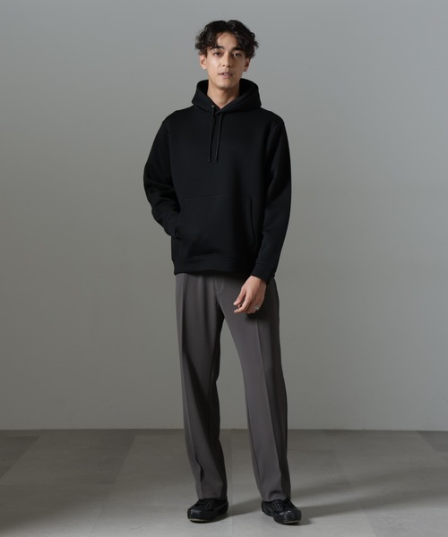 NANO universe（ナノユニバース）の「ドレープ ストレートスラックス(セットアップ可)（スラックス・メンズ・ブラック/カーキブラウン/ダークネイビー・L/M/S）」の11枚目の写真