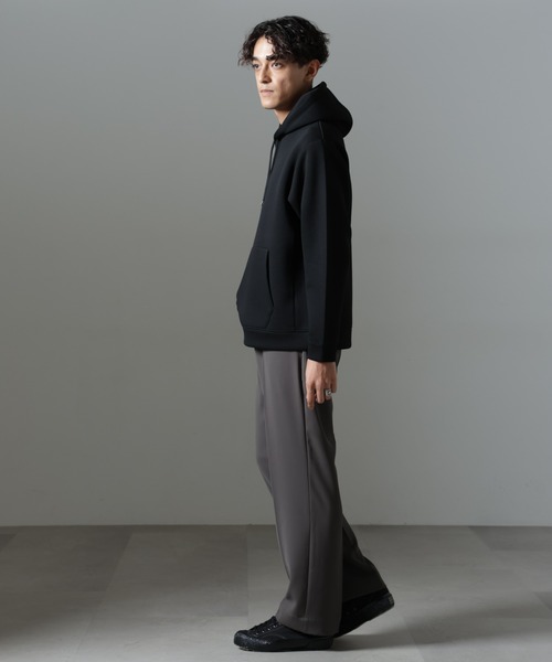 NANO universe（ナノユニバース）の「ドレープ ストレートスラックス(セットアップ可)（スラックス・メンズ・ブラック/カーキブラウン/ダークネイビー・L/M/S）」の14枚目の写真