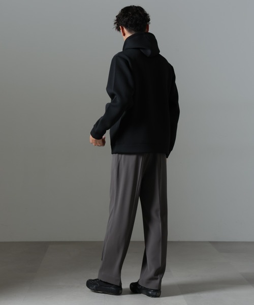 NANO universe（ナノユニバース）の「ドレープ ストレートスラックス(セットアップ可)（スラックス・メンズ・ブラック/カーキブラウン/ダークネイビー・L/M/S）」の16枚目の写真