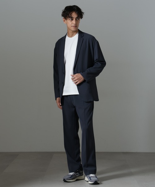 NANO universe（ナノユニバース）の「ドレープ ストレートスラックス(セットアップ可)（スラックス・メンズ・ブラック/カーキブラウン/ダークネイビー・L/M/S）」の20枚目の写真