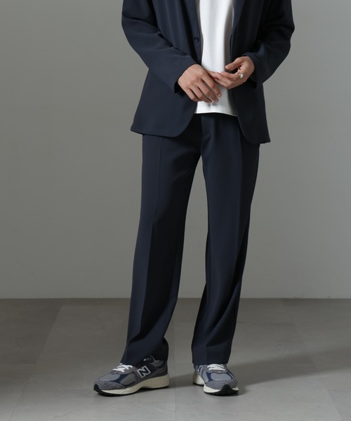 NANO universe（ナノユニバース）の「ドレープ ストレートスラックス(セットアップ可)（スラックス・メンズ・ブラック/カーキブラウン/ダークネイビー・L/M/S）」の17枚目の写真