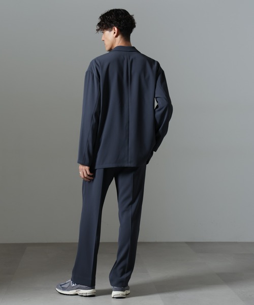 NANO universe（ナノユニバース）の「ドレープ ストレートスラックス(セットアップ可)（スラックス・メンズ・ブラック/カーキブラウン/ダークネイビー・L/M/S）」の22枚目の写真