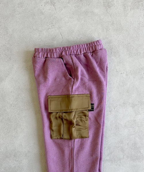 BIG FIELD（ビッグフィールド）の「カーゴスウェットパンツ（カーゴパンツ・キッズ・オフホワイト/チャコール/パープル・90/100/110/120/130/140/150）」の13枚目の写真