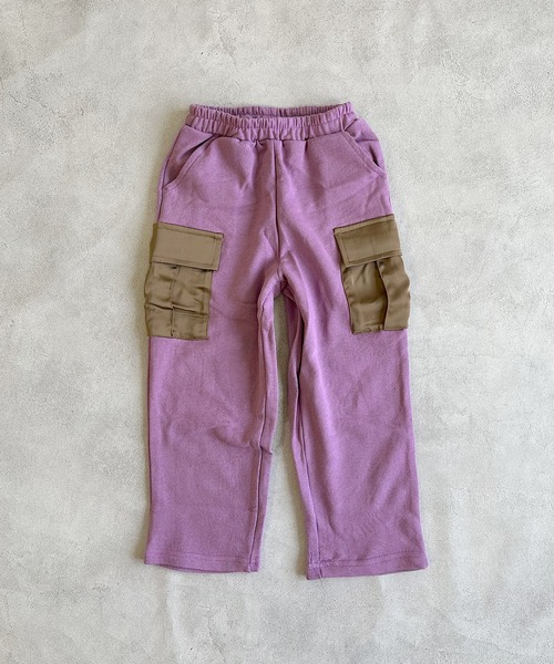 BIG FIELD（ビッグフィールド）の「カーゴスウェットパンツ（カーゴパンツ・キッズ・オフホワイト/チャコール/パープル・90/100/110/120/130/140/150）」の19枚目の写真