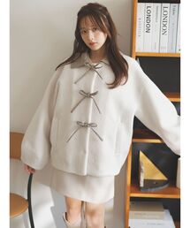 dazzlin | 【森香澄コラボ】リボンモチーフボアコート(その他アウター)