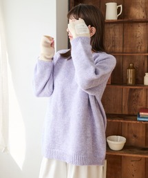 【ZOZO限定】メランジオーバーラグランニット