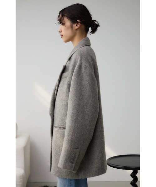 AZUL by moussy（アズールバイマウジー）の「ダブルテーラードジャコット（テーラードジャケット・レディース・ダークブルー/グレー系その他2/杢グレー/ブラック・SMALL/MEDIUM）」の18枚目の写真