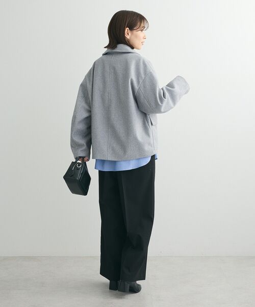 Green Parks(グリーンパークス)の「2WAYニットフードウールライクジャケット(その他アウター・レディース・杢グレー/イエロー/ベージュ系その他2・FREE)」の22枚目の写真