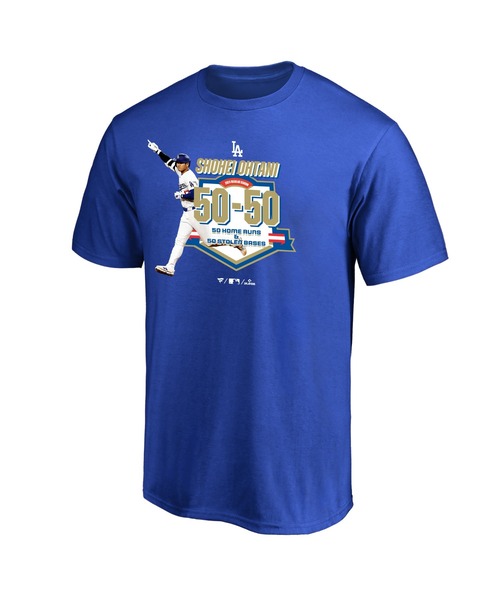 MLB Los Angeles Dodgers／大谷翔平 50-50 Club達成記念Tシャツ