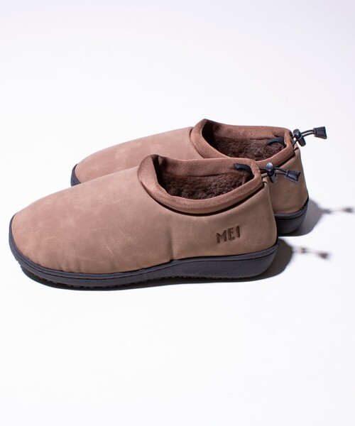MEI（メイ）の「【MEI/メイ】2WAY CODE MOC SHOES モックシューズ ムートン（スニーカー・メンズ・キャメル/ダークブラウン/ブラック・S/L/M）」の2枚目の写真