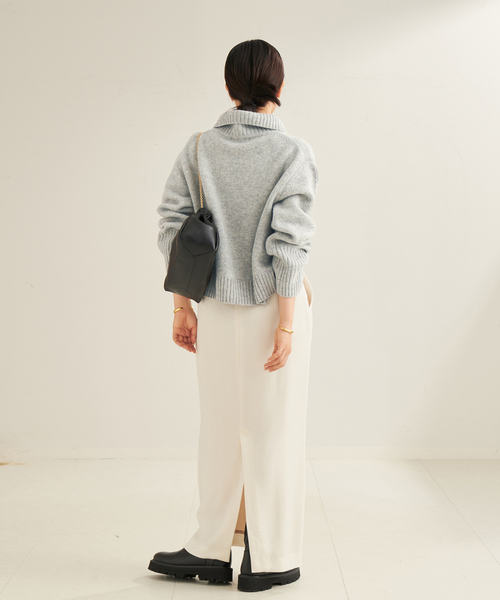 plage(プラージュ)の「pooginook zip up ニット(ニット/セーター・レディース・グレー/ベージュ/ホワイト・FREE)」の18枚目の写真