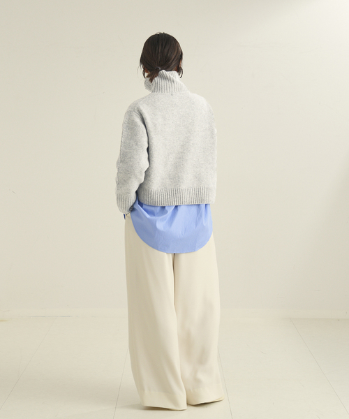 plage(プラージュ)の「pooginook zip up ニット(ニット/セーター・レディース・グレー/ベージュ/ホワイト・FREE)」の14枚目の写真