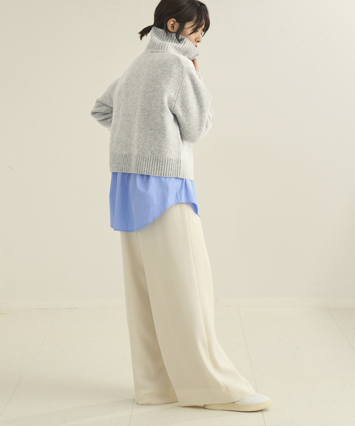 plage(プラージュ)の「pooginook zip up ニット(ニット/セーター・レディース・グレー/ベージュ/ホワイト・FREE)」の15枚目の写真