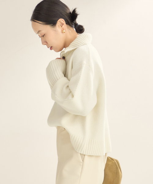 セール】pooginook zip up ニット（ニット/セーター）｜Plage