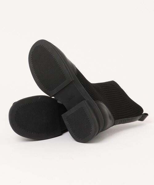 shoes365(シューズスリーシックスファイヴ)の「【shoes365】リブニットブーツ(ブーツ・レディース・ブラウン/ブラック・22.5cm/23.0cm/23.5cm/24.0cm/24.5cm)」の4枚目の写真