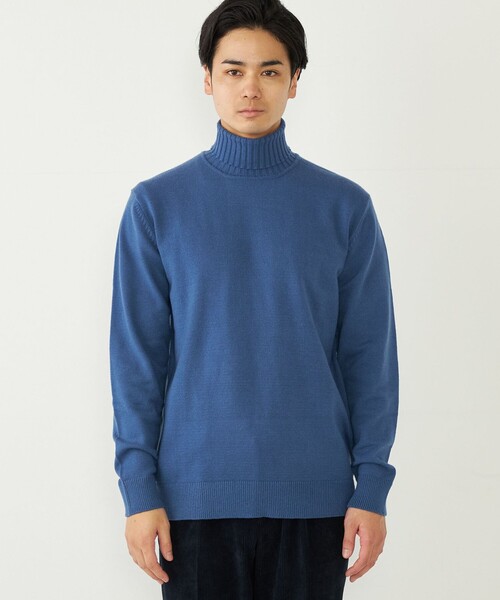 SHIPS Colors(シップス カラーズ)の「SHIPS Colors:〈洗濯機可能〉FIVE MIX YARN 7G タートルネック ニット(ニット/セーター・メンズ・ホワイト/ネイビー/オレンジ/ブルー・MEDIUM/LARGE/X-LARGE)」の17枚目の写真