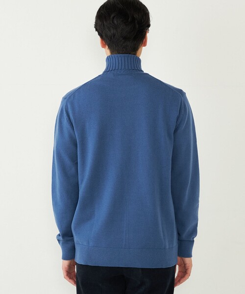 SHIPS Colors(シップス カラーズ)の「SHIPS Colors:〈洗濯機可能〉FIVE MIX YARN 7G タートルネック ニット(ニット/セーター・メンズ・ホワイト/ネイビー/オレンジ/ブルー・MEDIUM/LARGE/X-LARGE)」の19枚目の写真