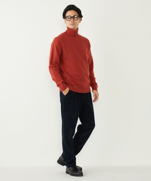 SHIPS Colors(シップス カラーズ)の「SHIPS Colors:〈洗濯機可能〉FIVE MIX YARN 7G タートルネック ニット(ニット/セーター・メンズ・ホワイト/ネイビー/オレンジ/ブルー・MEDIUM/LARGE/X-LARGE)」の21枚目の写真