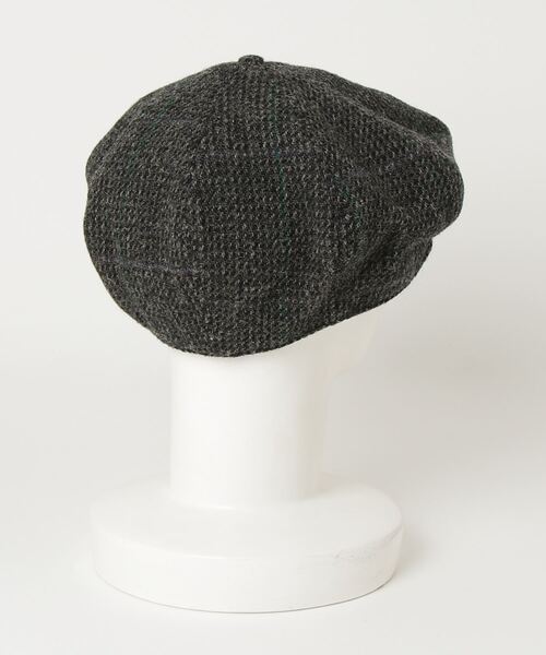 RRL ニュースボーイキャップ　ラルフローレン オーバーチェック ティックウィーブ ウール ニュースボーイ