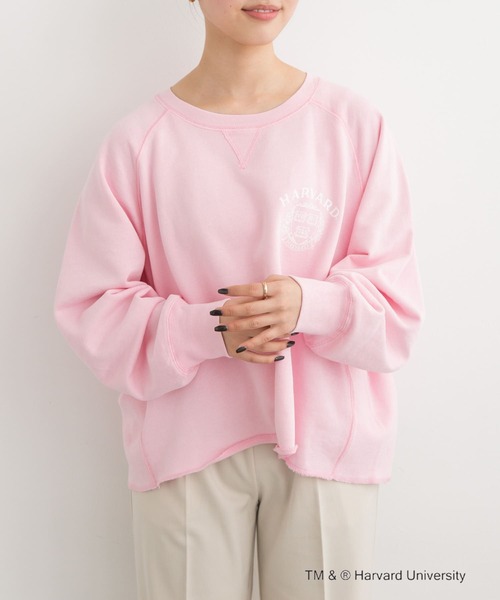 GOOD ROCK SPEED(グッドロックスピード)の「『一部別注カラー』GOOD ROCK SPEED HARVARD UNIVERSITY(Tシャツ/カットソー・レディース・ベージュ/ネイビー/ライトピンク・FREE)」の10枚目の写真