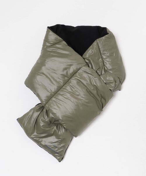 ITEMS URBANRESEARCH（アイテムズ アーバンリサーチ）の「ダウンマフラー（マフラー・メンズ・ブラック/カーキ・-）」の9枚目の写真