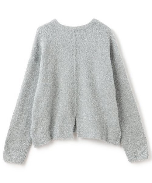 X-girl Stages（エックスガールステージス）の「ラメニットプルオーバー（ニット/セーター・キッズ・ラベンダー/シルバー・110cm/120cm/130cm/140cm）」の3枚目の写真