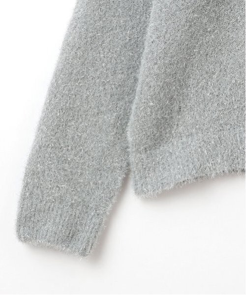 X-girl Stages（エックスガールステージス）の「ラメニットプルオーバー（ニット/セーター・キッズ・ラベンダー/シルバー・110cm/120cm/130cm/140cm）」の8枚目の写真