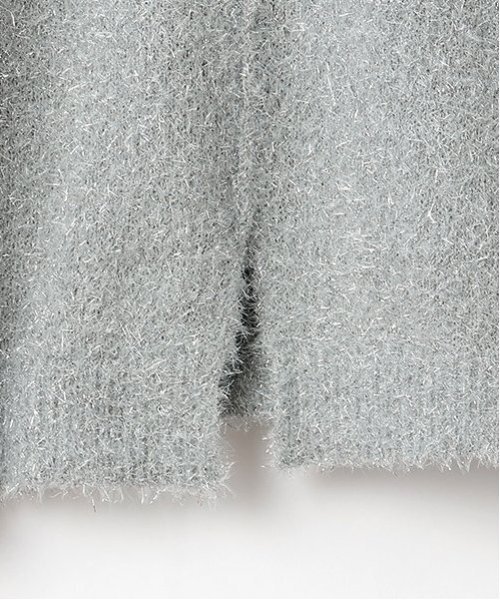 X-girl Stages（エックスガールステージス）の「ラメニットプルオーバー（ニット/セーター・キッズ・ラベンダー/シルバー・110cm/120cm/130cm/140cm）」の9枚目の写真