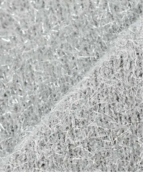 X-girl Stages（エックスガールステージス）の「ラメニットプルオーバー（ニット/セーター・キッズ・ラベンダー/シルバー・110cm/120cm/130cm/140cm）」の10枚目の写真