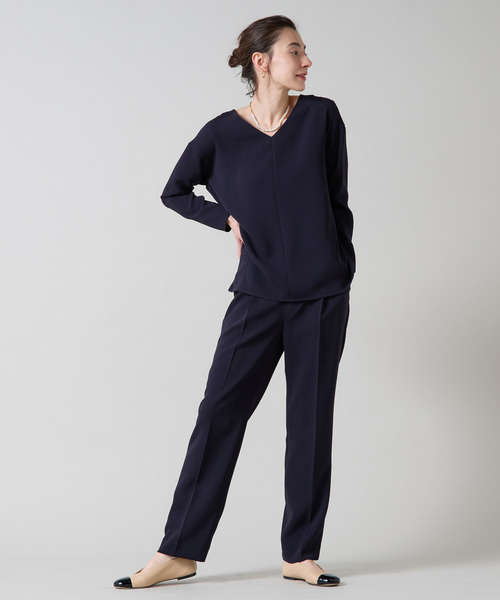 Liesse（リエス）の「バックフレアートップス（シャツ/ブラウス・レディース・グレイッシュベージュ/ブラック/ネイビー・FREE）」の15枚目の写真