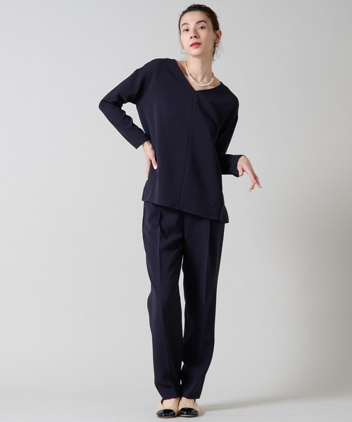 Liesse（リエス）の「バックフレアートップス（シャツ/ブラウス・レディース・グレイッシュベージュ/ブラック/ネイビー・FREE）」の16枚目の写真