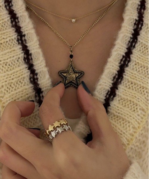 ANU（アヌ）の「vintage star necklace - ヴィンテージスターネックレス（ネックレス・レディース・ゴールド/シルバー・FREE）」の20枚目の写真