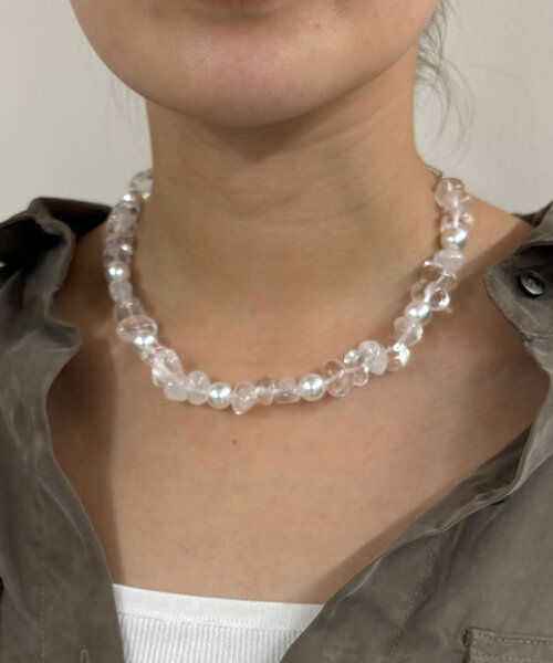 SHENERY（シーナリー）の「ストーンネックレス（ネックレス・レディース・クリア・FREE）」の2枚目の写真