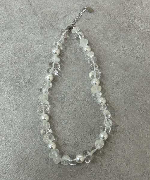 SHENERY（シーナリー）の「ストーンネックレス（ネックレス・レディース・クリア・FREE）」の4枚目の写真