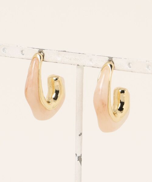 Burner（バーナー）の「【OKUOKU　0909】シースルー ピアス 両耳用　 oku-pierce-643795781439-9 N（ピアス（両耳用）・レディース・ベージュ系その他/ブラウン/オフホワイト/クリア/ブラウン系その他/グレー系その他/ゴールド系/ベージュ系その他2/グレー系その他2・FREE）」の14枚目の写真