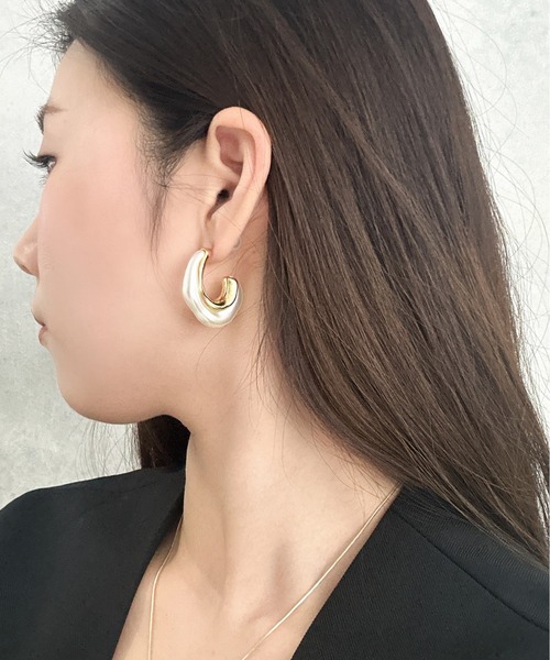 Burner（バーナー）の「【OKUOKU　0909】シースルー ピアス 両耳用　 oku-pierce-643795781439-9 N（ピアス（両耳用）・レディース・ベージュ系その他/ブラウン/オフホワイト/クリア/ブラウン系その他/グレー系その他/ゴールド系/ベージュ系その他2/グレー系その他2・FREE）」の21枚目の写真