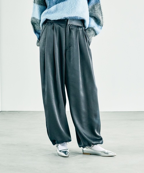 2タックサテンパンツ 253183（その他パンツ）｜LEPSIM（レプシィム）